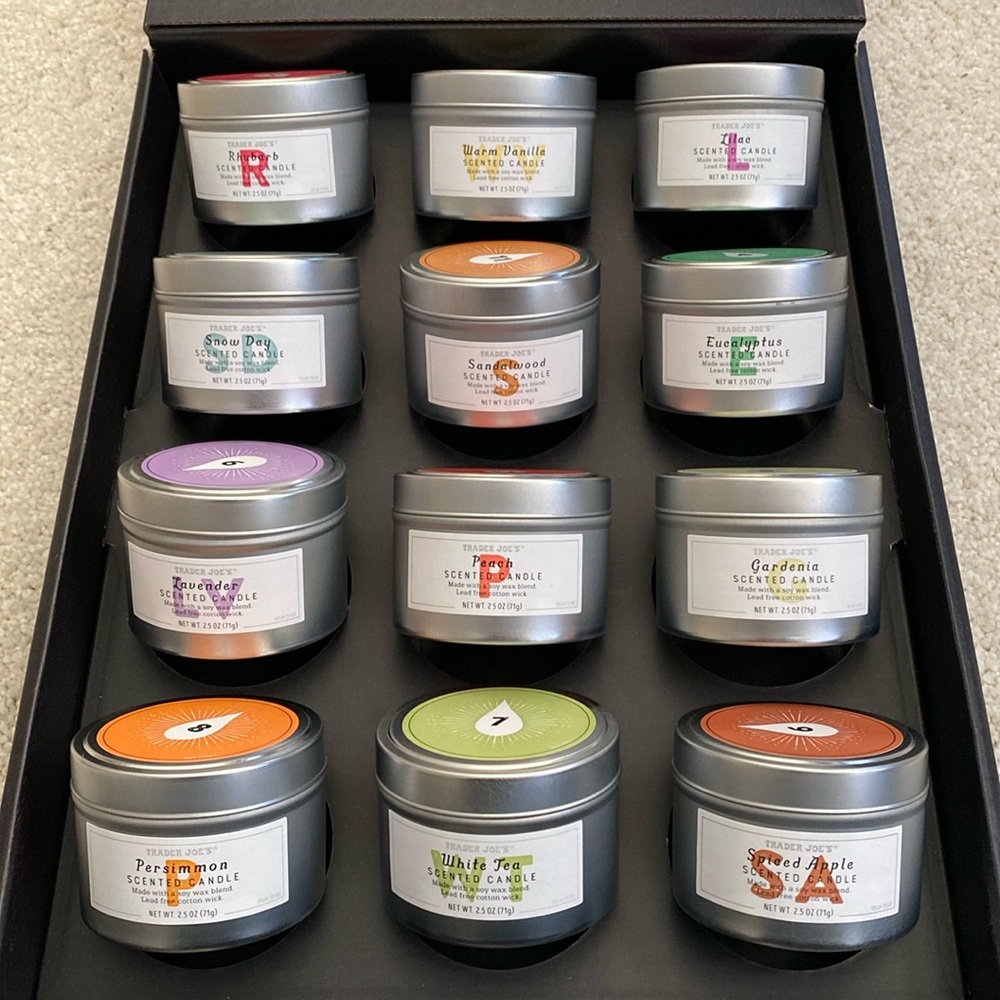 Trader Joe’s 12 days of scented candles set brand new